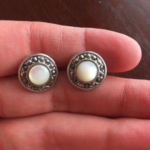 Vintage Button Earrings